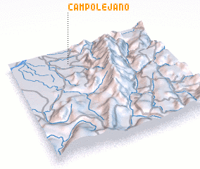 3d view of Campo Lejano