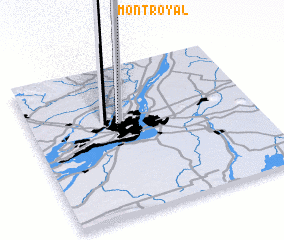 3d view of Mont-Royal
