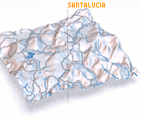 3d view of Santa Lucía