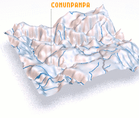 3d view of Comun Pampa