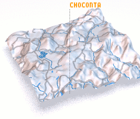 3d view of Chocontá