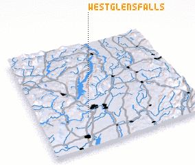 3d view of West Glens Falls