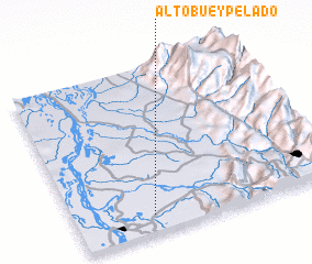 3d view of Alto Buey Pelado