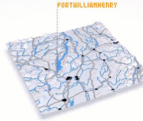 3d view of Fort William Henry