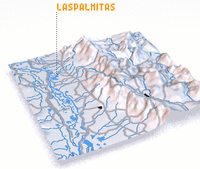 3d view of Las Palmitas