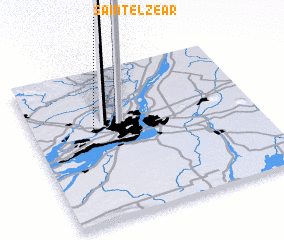 3d view of Saint-Elzéar