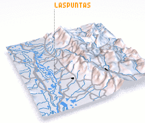 3d view of Las Puntas