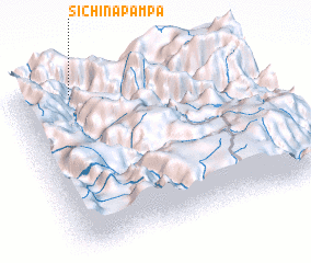 3d view of Sichina Pampa