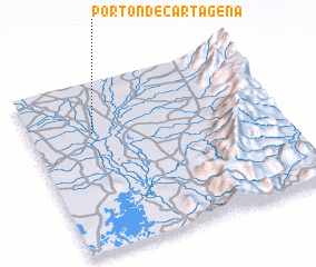 3d view of Portón de Cartagena