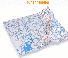 3d view of Plata Perdida