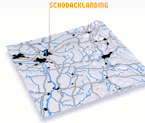 3d view of Schodack Landing