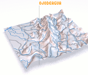 3d view of Ojo de Agua