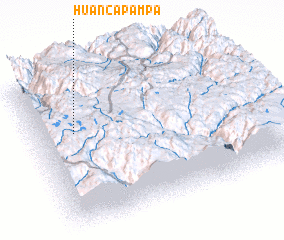 3d view of Huanca Pampa