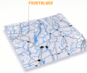 3d view of Fourth Lake