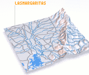 3d view of Las Margaritas