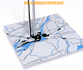 3d view of Dollard-des-Ormeaux