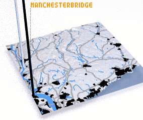 3d view of Manchester Bridge