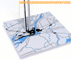 3d view of Sainte-Geneviève-de-Pierrefonds