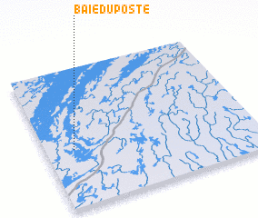 3d view of Baie-du-Poste