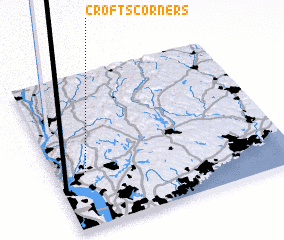 3d view of Crofts Corners