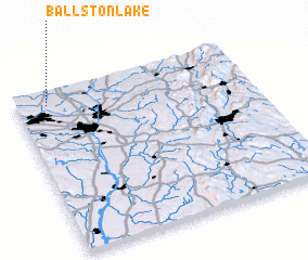 3d view of Ballston Lake