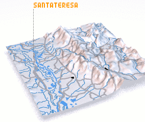 3d view of Santa Teresa