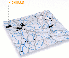 3d view of High Mills