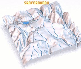 3d view of San Fernando