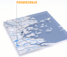 3d view of Penanes Bajo