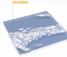 3d view of Roche Miel