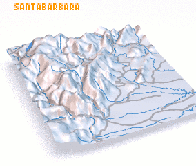 3d view of Santa Bárbara