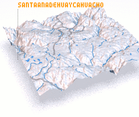 3d view of Santa Ana de Huaycahuacho