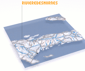 3d view of Rivière des Mornes