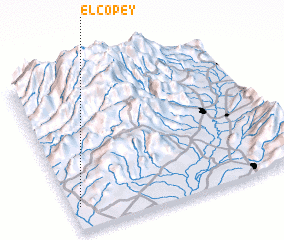 3d view of El Copey