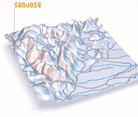 3d view of San José