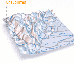 3d view of Las Lomitas