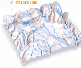 3d view of Cuesta Chagul