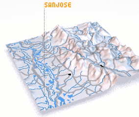 3d view of San José