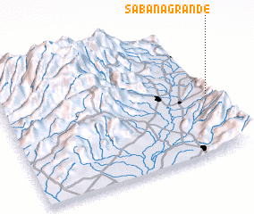 3d view of Sabanagrande