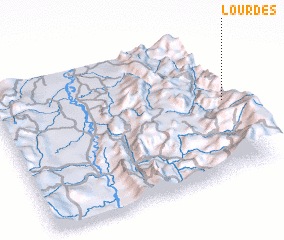 3d view of Lourdes