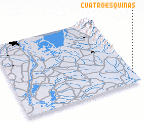 3d view of Cuatro Esquinas