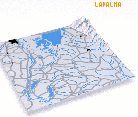 3d view of La Palma