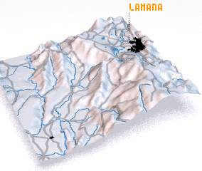 3d view of La Mana