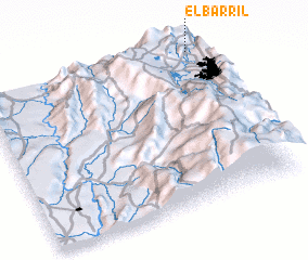 3d view of El Barril