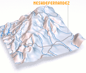 3d view of Mesa de Fernández