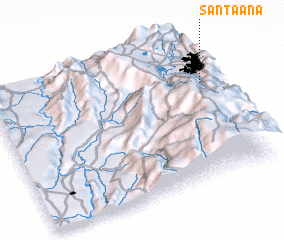 3d view of Santa Ana