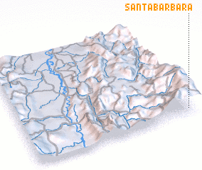 3d view of Santa Bárbara