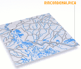 3d view of Rincón de Malpica