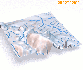 3d view of Puerto Rico