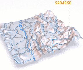 3d view of San José